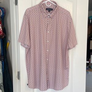 Alexander Julian Men's Patterned Red and Blue Shirt
